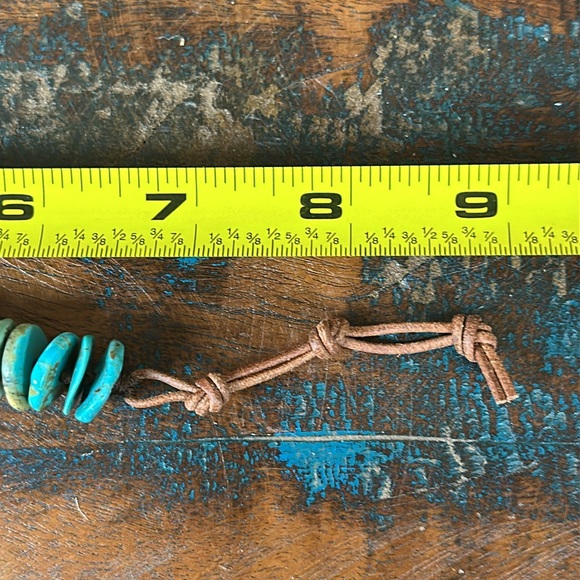 Jes Maharry “To Love” unisex one of a kind turquoise disc bracelet. New in box. - Picture 10 of 11